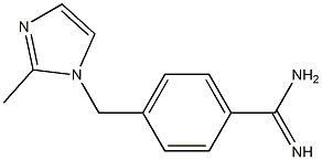 4-[(2-methyl-1H-imidazol-1-yl)methyl]benzenecarboximidamide,,结构式