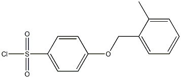 4-[(2-methylphenyl)methoxy]benzene-1-sulfonyl chloride 结构式