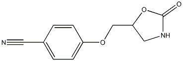 4-[(2-oxo-1,3-oxazolidin-5-yl)methoxy]benzonitrile Structure