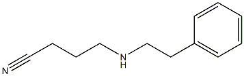 4-[(2-phenylethyl)amino]butanenitrile 化学構造式