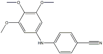 4-[(3,4,5-trimethoxyphenyl)amino]benzonitrile,,结构式