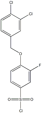 4-[(3,4-dichlorophenyl)methoxy]-3-fluorobenzene-1-sulfonyl chloride