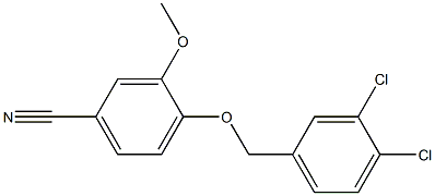 4-[(3,4-dichlorophenyl)methoxy]-3-methoxybenzonitrile Structure