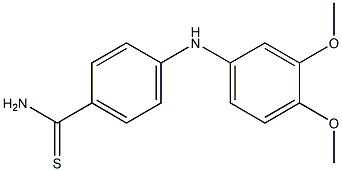 4-[(3,4-dimethoxyphenyl)amino]benzene-1-carbothioamide|