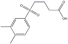 4-[(3,4-dimethylbenzene)sulfonyl]butanoic acid Structure