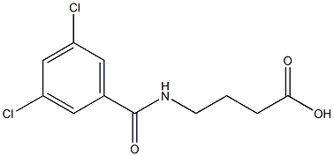 4-[(3,5-dichlorobenzoyl)amino]butanoic acid,,结构式