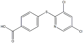 4-[(3,5-dichloropyridin-2-yl)sulfanyl]benzoic acid Struktur
