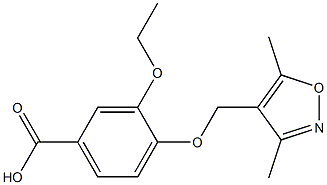  4-[(3,5-dimethyl-1,2-oxazol-4-yl)methoxy]-3-ethoxybenzoic acid