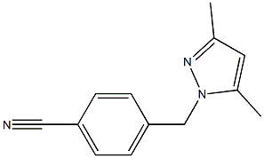 4-[(3,5-dimethyl-1H-pyrazol-1-yl)methyl]benzonitrile Structure