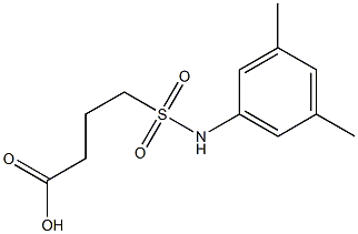 4-[(3,5-dimethylphenyl)sulfamoyl]butanoic acid,,结构式