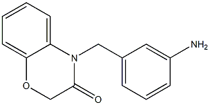 4-[(3-aminophenyl)methyl]-3,4-dihydro-2H-1,4-benzoxazin-3-one Structure