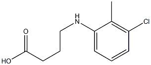 4-[(3-chloro-2-methylphenyl)amino]butanoic acid Structure