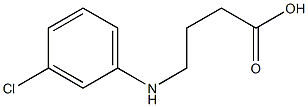 4-[(3-chlorophenyl)amino]butanoic acid,,结构式