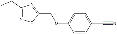 4-[(3-ethyl-1,2,4-oxadiazol-5-yl)methoxy]benzonitrile Structure