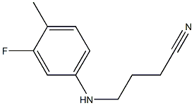 4-[(3-fluoro-4-methylphenyl)amino]butanenitrile Structure