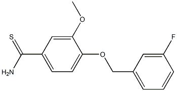 4-[(3-fluorobenzyl)oxy]-3-methoxybenzenecarbothioamide