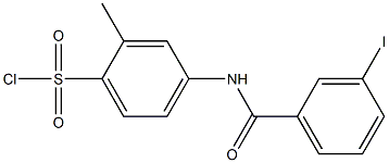  4-[(3-iodobenzene)amido]-2-methylbenzene-1-sulfonyl chloride