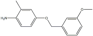 4-[(3-methoxyphenyl)methoxy]-2-methylaniline 结构式