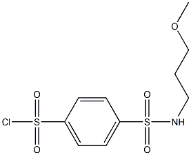 4-[(3-methoxypropyl)sulfamoyl]benzene-1-sulfonyl chloride Structure