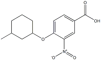  4-[(3-methylcyclohexyl)oxy]-3-nitrobenzoic acid