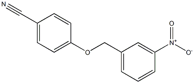 4-[(3-nitrobenzyl)oxy]benzonitrile,,结构式