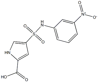 4-[(3-nitrophenyl)sulfamoyl]-1H-pyrrole-2-carboxylic acid Structure