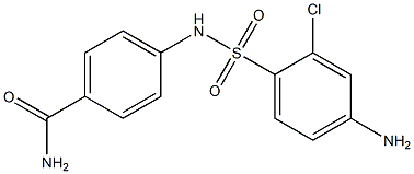 4-[(4-amino-2-chlorobenzene)sulfonamido]benzamide|