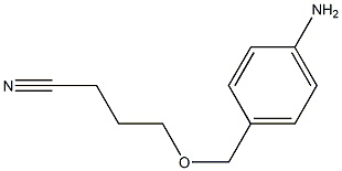 4-[(4-aminophenyl)methoxy]butanenitrile Structure