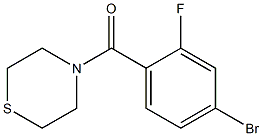 4-[(4-bromo-2-fluorophenyl)carbonyl]thiomorpholine