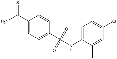 4-[(4-chloro-2-methylphenyl)sulfamoyl]benzene-1-carbothioamide Struktur