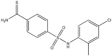 4-[(4-chloro-2-methylphenyl)sulfamoyl]benzene-1-carbothioamide,,结构式