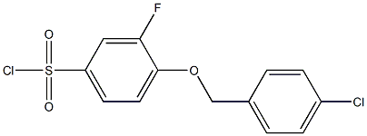  4-[(4-chlorophenyl)methoxy]-3-fluorobenzene-1-sulfonyl chloride