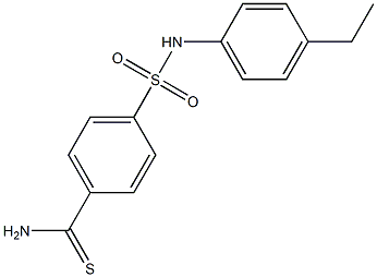4-[(4-ethylphenyl)sulfamoyl]benzene-1-carbothioamide Struktur