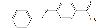 4-[(4-fluorophenyl)methoxy]benzene-1-carbothioamide 结构式
