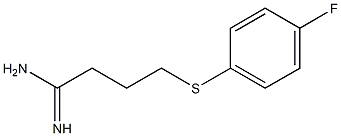 4-[(4-fluorophenyl)sulfanyl]butanimidamide 化学構造式