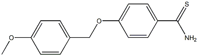 4-[(4-methoxybenzyl)oxy]benzenecarbothioamide Structure