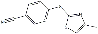 4-[(4-methyl-1,3-thiazol-2-yl)sulfanyl]benzonitrile