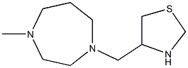 4-[(4-methyl-1,4-diazepan-1-yl)methyl]-1,3-thiazolidine,,结构式