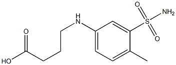 4-[(4-methyl-3-sulfamoylphenyl)amino]butanoic acid