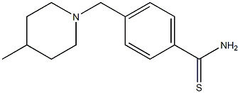 4-[(4-methylpiperidin-1-yl)methyl]benzenecarbothioamide