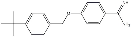 4-[(4-tert-butylphenyl)methoxy]benzene-1-carboximidamide Struktur