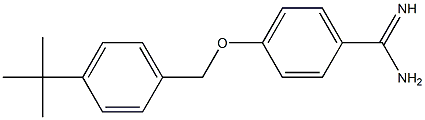 4-[(4-tert-butylphenyl)methoxy]benzene-1-carboximidamide,,结构式