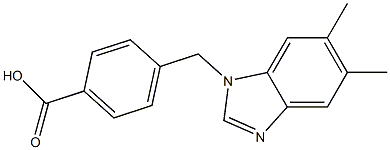 4-[(5,6-dimethyl-1H-1,3-benzodiazol-1-yl)methyl]benzoic acid