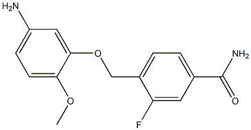 4-[(5-amino-2-methoxyphenoxy)methyl]-3-fluorobenzamide