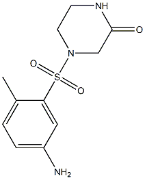 4-[(5-amino-2-methylbenzene)sulfonyl]piperazin-2-one 结构式