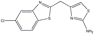 4-[(5-chloro-1,3-benzothiazol-2-yl)methyl]-1,3-thiazol-2-amine Structure