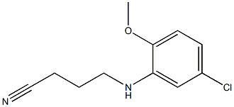  4-[(5-chloro-2-methoxyphenyl)amino]butanenitrile