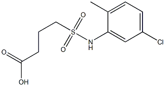4-[(5-chloro-2-methylphenyl)sulfamoyl]butanoic acid Structure