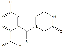 4-[(5-chloro-2-nitrophenyl)carbonyl]piperazin-2-one,,结构式