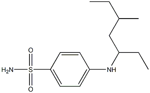 4-[(5-methylheptan-3-yl)amino]benzene-1-sulfonamide 化学構造式